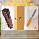 Door Latch Mortise Tool, Door Latch Installation Kit with Precision Scoring and Chiseling Template for Clean and Accurate Installation Door Latch Cutting Tool Fits 1-3/4" or 1-3/8" Thick Wooden Door