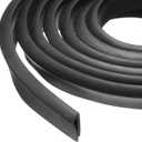 PATIKIL Rubber Edge Trim, 13.1ft x 7mm x 16mm U Channel Rubber Guard Seal Strip Protector Fit for 4mm Edge for Car Doors Hatches Sheet Metal Table Corners Steel Plates, Black