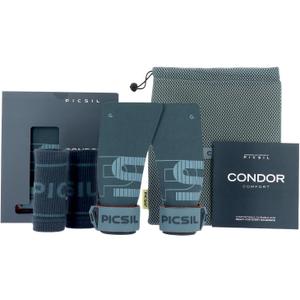 PICSIL - Condor Grips | Premium Hand Protection | Ideal for Cross Training, Gym & Calisthenics | Magnesium Enhanced Grip | Designed for Athletes of All Levels (Blue, M)