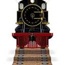 Train Party Decoration Train Party Banner Backdrop Railroad Track Aisle Decor for Christmas Hanging Banner Signs Railroad Track Birthday Holiday Classroom Door Outdoor Wall Decor Supplies