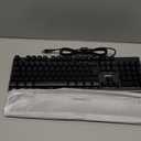 RedThunder K10 Wired Gaming Keyboard and Mouse and Wrist Rest Combo, RGB Backlit, Mechanical Feel Anti-ghosting Keyboard + 7D 7200 DPI Mice+Soft Leather Wrist Rest 3 in 1 PC Gamer Accessories (Black)