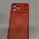 MOCCA Magnetic for iPhone 17 Pro Max Case, (Compatible with Magsafe) (16FT Military Grade Protection) Full Camera Protection Anti-Fingerprint Slim Translucent Matte Phone Cover 6.9",Red