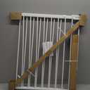 Ingenuity The Stairway+ 46W Series, 32"-48" Wide, 32.5" Tall, Baby Gate for Stairs, Dog Gate Indoor with Door for Banister to Banister Installation - White Metal
