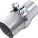 2.75 Inch Exhaust Ball Clamp Pipe Joint, 2.75 Inch OD to 2.75 Inch OD Stainless Steel Exhaust Ball Joint Repair Kit Quick Fix Exhaust Muffler Repair Pipe Joint Kit