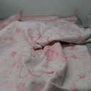 Pink Area Rugs for Bedroom Nursey 6x9 - Teen Girls Coquette Cute Room Decor Aesthetic Washable Vintage Cottage Core Floral Bow Dorm Rug for College Playroom