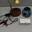 Candle Warmer Lamp  Hummingbird Candle Lamps Timer Dimmer, Tiffany Style Stained Glass Candle Warming Lamp Compatible with Small Jar Candles Gifts for Her, for Mom Wax Melt Warmer for Home Decor