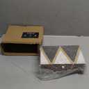 Juvale Wooden Box with Hinged Lid - Jewelry Storage for Rings & Trinkets - Decorative Storage Box for Coffee Table & Nightstand - 9.5 x 5.9 x 3.2 in, Pack of 1, Brown