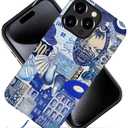 Compatible with iPhone 16 Pro Max,Durable & Shockproof Phone Case Cover Design - Blue Ocean Beachy Collage