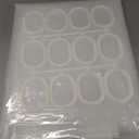 Mobestech 1 Set Transparent Shower Curtain Peva Bath Curtain with Rustproof Grommets Easy Install for Home Bathroom