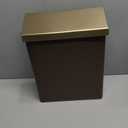 Architectural Mailboxes Designer Locking, Vertical Wall-Mounted Mailbox for Outside, Modern Metal Galvanized Steel Medium Mail Box with Lock and Key Drop Box, Bronze with Optional Mail Emblem (Venetian Bronze & Brass)