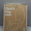 Jool Baby Quick Flip Toilet Seat with Built-in Potty & Splash Guard for Toddler Training, Slow Close (Elongated)
