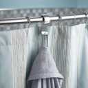 Moen Chrome 60 Inch Adjustable Stainless Steel Double Curve Shower Rod for 5ft Long Shower Tubs, DN2141CH