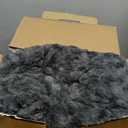 WOOMER Heated Blanket Queen Size 84" x 90", Electric Blanket with Dual Controls, 0.5-12 Hours Timer & 10 Heating Levels, ETL Certified, Dark Grey Rose Patterns Faux Fur & Sherpa, Machine Washable