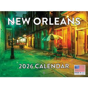 New Orleans Calendar 2026 Wall 12 Month Monthly LA Scenic Souvenirs Themed Gifts | American Made In The USA