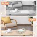 Wooden Napkin Holder with Weighted Arms - Rustic Square Flat Paper Towel Holder for Kitchen Countertop, Bathroom & Outdoor Use - Brown