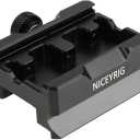 NICEYRIG Quick Release Clamp for ARCA Swiss Standard, with Bottom Plate for Manfrotto 577/501/504/701, Gimbal Tripod Switch Adapter for RS2/RSC2/Ronin S, Zhiyun Crane 2S/Weebill Lab - 394