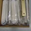 goldenwarm 10 Pack Finger Edge Pulls for Gold Cabinet Handles Drawer Pull for Kitchen Tab Hardware Handle 3 in Hole Centers (4 inch (100mm) Overall Length)