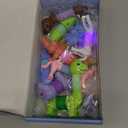 10PCS LED Animal Pop Tubes Fidget Toys, Sensory Stress Relief Toys for Autism, Goodie Bag Stuffers for Kids, Treasure Box Toys & Classroom Prizes, Party Favors for Kids 3-5