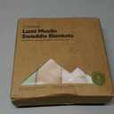 4-Pack Muslin Swaddle Blankets for Boys, Girls - Organic Baby Swaddles for Newborns, Soft & Breathable Receiving Baby Blankets for Girl, Boy, Neutral, Newborn Essentials Gift (Wild Bloom)