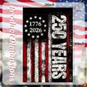 250 Anniversary America Garden Flag, 250th Anniversary USA Patriotic Double-Sided Banner, Double-Sided Burlap, 1776-2026 Semiquincentennial Commemorative, Suitable for Outdoor Lawn Decor (2840 Inch)