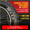 Ultraverse 20x4.0, 24x4.0, 26x4.0, 20x3.0, 26x3.0, 16x3.0, Inner Tube Set with Schrader Valve - Ideal for Mountain Bikes & E-Bikes with Fat Tires - Durable & Reliable 2 Pack with Tire Levers