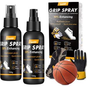 Sports Shoe Grip Spray 7oz, Basketball Accessories - Boost Performance, Enhanced Control & Anti-Slip Traction Spray for Basketball Shoes Bottom, Football Gloves, Golf, Tennis, Pickleball, Quick-Dry