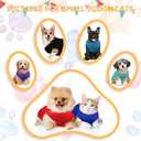 16 Pieces Small Dog Clothes Cute Blank Puppy Shirts Soft Dog Sweatshirts Breathable Outfit for Pet Cats Accessories, 16 Styles(XL)