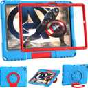 Kids Case for Samsung Galaxy Tab A9+/A9 Plus 11 inch 2023 with Screen Protector, Patamiyar Shockproof Galaxy Tab A9Plus Case with Handle Stand for Samsung A9Plus Tablet (SM-X210/X216/X218) - Blue