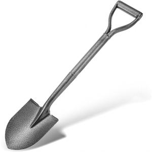 All Metal Shovels for Digging Gardening - 30in Small Shovel Spade with Short D Handle and Steel Blade - Perfect for Camping Planting Overlanding
