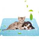 Pet Cooling Mat for Dogs Cats, Summer Dog Cooling Pad for Pet Dog Cooling Blanket for Beds, Sofa, Floors (28"x22", Blue)