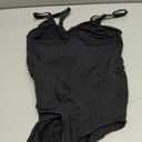 SHAPERX Women's Shapewear Bodysuit Tummy Control Body Shaper Waist Snatching Seamless Body Suit,SZ5213-Black-L/XL