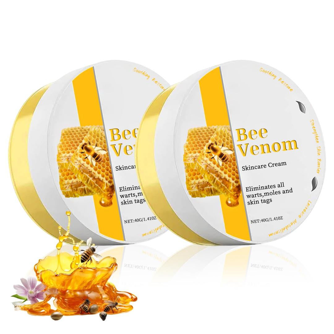 Bee Venom Skin Treatment Cream, Bee Venom Cream, 100% Natural, Effective In Reducing Skin Blemishes, Gentle and Non-irritating, Suitable For All Parts 2.1 Fl Oz BBD: 04/02/28