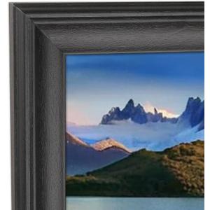 6x28 inch Picture Frame Solid Wood Panoramic Photo Frame 6x28 inch Poster Frame Painting Frame Black (A23B628)
