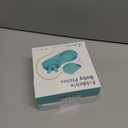 2 x Silicone Foldable Novelty Dinner Plates,Baby Plates Travel Essential with Forks and Spoons,Microwave & Dishwasher Safe,Aqua