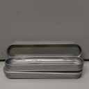 2 Pcs 7 x 1.5 x 0.8 Inch Empty Hinged Tin Box Container for Pen Pencil,Makeup Brushes,Syringe and Ect