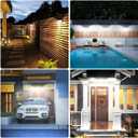 APILAB Upgraded Solar Lights Outdoor, 6 Pack 418 LED Motion Sensor Outdoor Lights, 3 Modes Security Light, IP65 Waterproof Solar Powered Wall Light for Outside Yard Garage Deck Fence