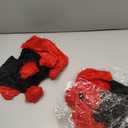 6 Pieces Christmas Santa Hat Goth Elf Christmas Plush Velvet Hat Black Red for Goth Costume