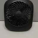 O2COOL Treva 5 Inch Battery Powered Fan Portable Desk Fan 2 Cooling Speeds with Compact Folding & Tilt Design Cubicle Accessories Small Portable (Black) (1 Unit)