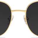 SOJOS Classic Trendy Square Sunglasses for Women Men Cute Big Frame Gold Shades SJ1137 (Bright Gold/Grey)