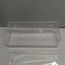 Nieifi Bath Toy Storage, Large Capacity Bath Toy Organizer, Adhesive Shower Caddy for Baby Bathroom Bathtub, Clear (2 Large)