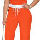 HTD Womens 2 Piece Outfits Casual Sweatsuits Set Short Sleeve Matching Sets Tracksuit (M)
