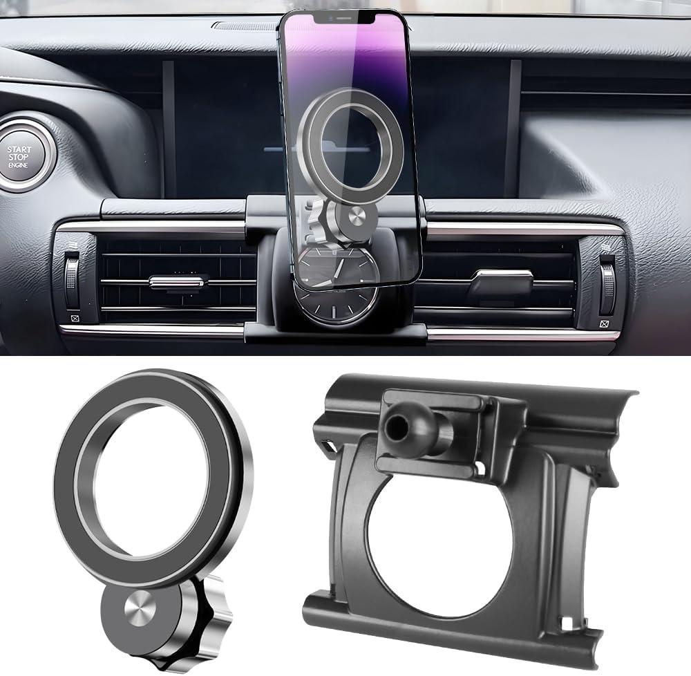 Car Magnetic Phone Mount for Lexus is 2014-2020 is300 is350 is250 is200t Auto Interior Accessories Best Cellphone Holder Mobile Cradle Cell Phones Navigation Charging Screen Stand Accessory