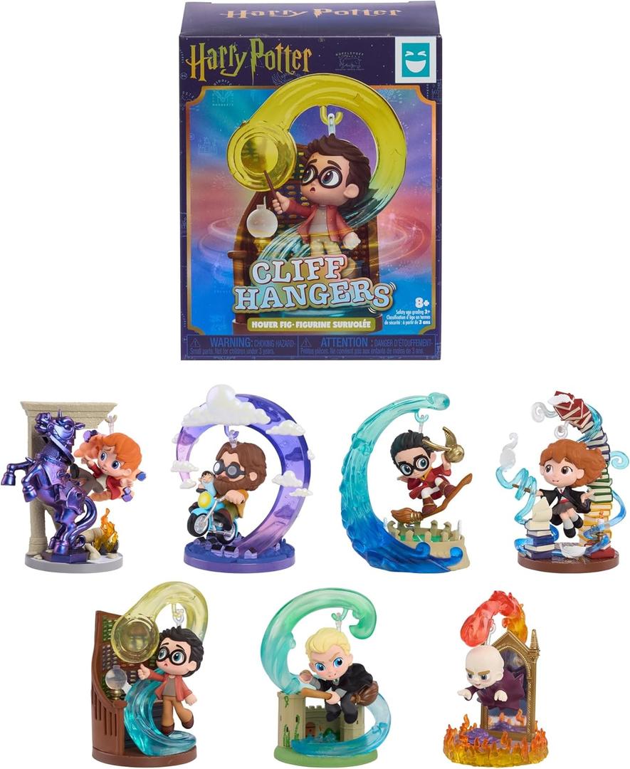 Happy HAUL Harry Potter Cliff Hangers Hover Figures Assortment, Surprise Collectible Toy Figure in Blind Box with Display Stand, 2 Inches Tall, Short-Run Drop, Ages 8 and up