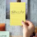 9 Pads Lined 50 Sheets Each 5.90X3.93 Inch Self Stick Note Pads Yellow Memo Pads for Office School Organization