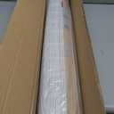 Sunbox Cordless Bamboo Roman Shade Blind, Woven Wood Roman Shades, Light Filtering Natural Bamboo Shades for Windows, French Doors, 29" W x 64" H, Pearly White