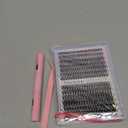 Pawotence Lash Extension Kit Individual Lash Clusters Kit 40D 50D Eyelash Extension Kit 8-16mm Eyelash Clusters with Lash Bond and Seal, Lash Tweezers for Beginners (40D&50D, 0.07D, 8-16mm, Kit)