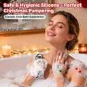 Silicone Body Scrubber - Perfect Christmas Stocking Stuffers for Men, Women, Kids & Teens| Bulk Stocking Stuffers Gift Idea, Exfoliating Bath Brush, Fun Stocking Stuffers Candy Alternative 2025 (1Pack)