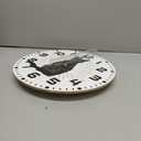 Wall Clock, 10 Inch Silent Non-Ticking Home Kitchen Decor, Battery Operated for Bathroom Bedroom Living Room Office(Cute Black)