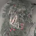 HooyLumee Pre-Lit Artificial Christmas Garland, Green, White Lights 50, Decorated with Pine Cones, Berry Clusters, Plug in, Christmas Decorations, 9 Feet