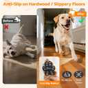Anti Slip Dog Paw Protector Pads for Senior Dogs, Paw Pads for Dogs Traction, Disposable Self Adhesive Paw Grips for Old Dog on Slippery Hardwood Floor, Black 12 Sets (48pcs) XXL 61-80lbs